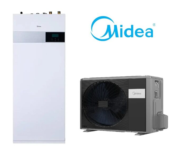 Heat pump MIDEA M-Thermal 8 kW with 190L boiler (MHA-V8W/D2N8-B2 / HBT-A100/190CD90GN8-B) 