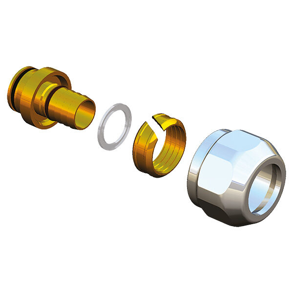 HERZ Design compression adapter for PE-X pipe D16 M 22 x 1.5 S606616