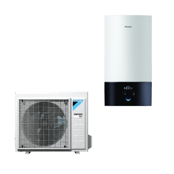 Siltumsūknis DAIKIN Altherma 6kW ar atdalītu hidro moduli un k/ū  sagatavošanas iespēju (EHBX 08E6V / 06EVH) 