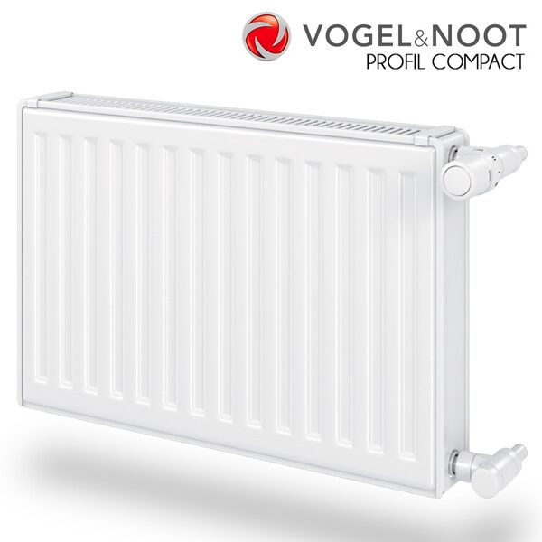 Vogel & Noot Compact 33K 400mm aukštis, šildymo radiatorius su šonine jungtimi.