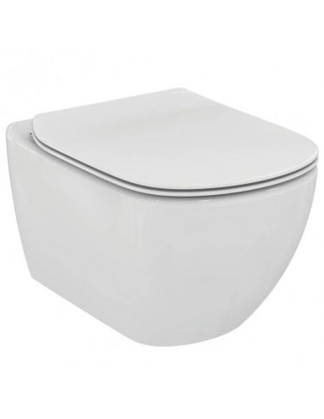WC sieninis puodas IDEAL STANDART TESI Aquablade su Soft Close dangteliu, baltas T354601